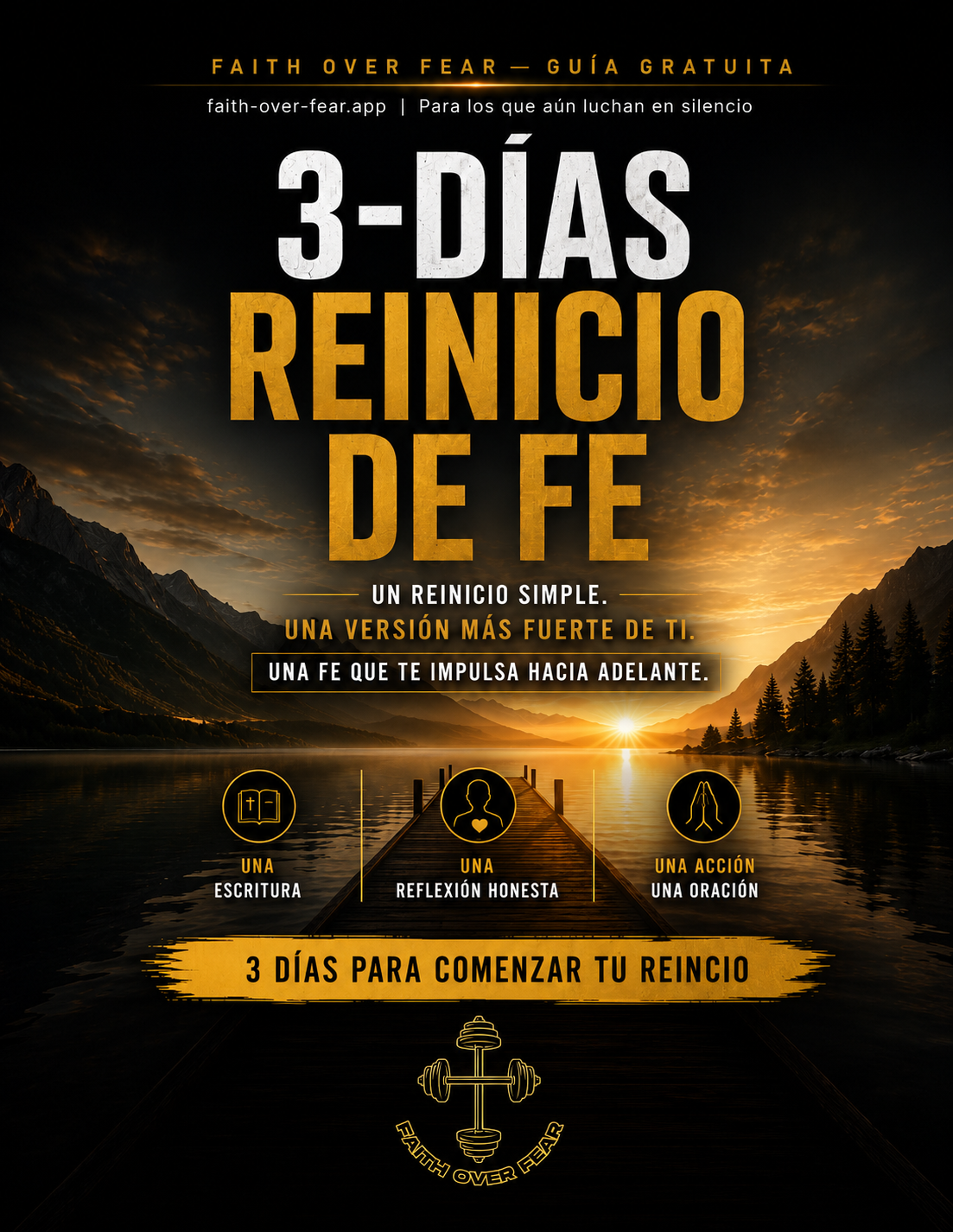 Fe Sobre Miedo: Guía de Reinicio de Estilo de Vida y Rutina Diaria de 3 Días (Descarga Digital)