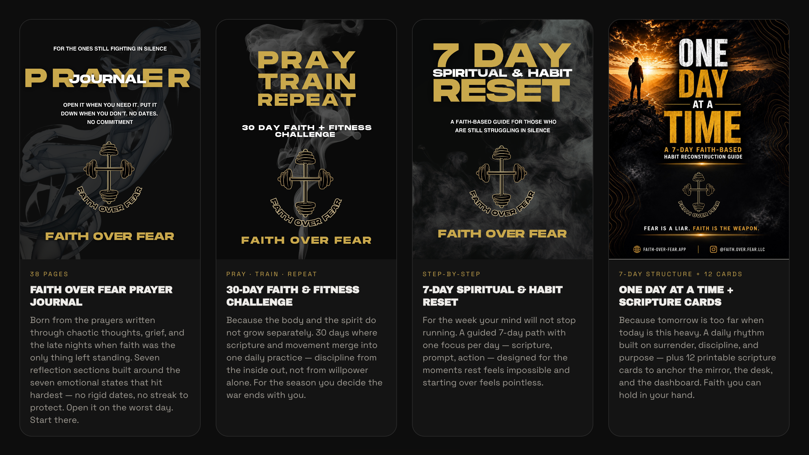 Faith Over Fear Complete Lifestyle Routine Bundle | Guided Journals, Habit Architecture & App Suite